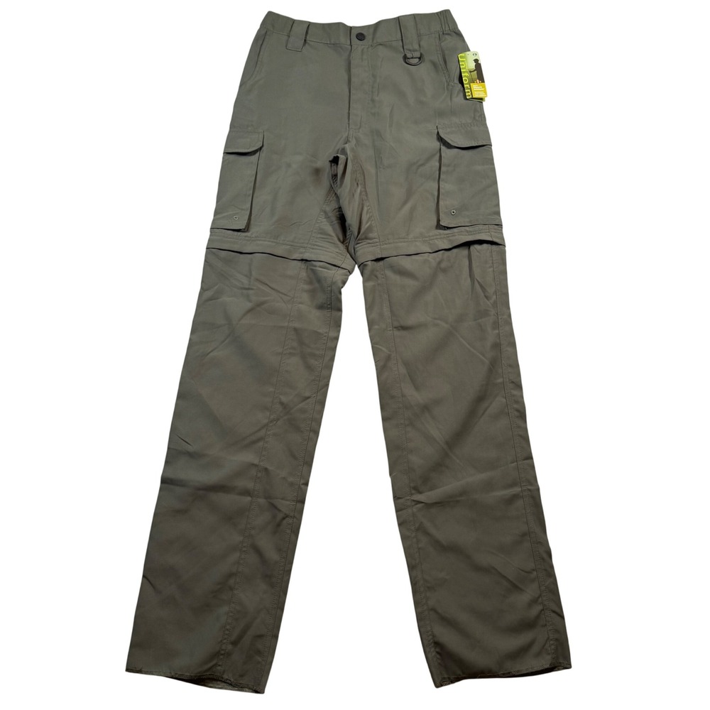 NEW Boy Scouts of America Men Small Green Relaxed Fit Convertible Uniform Pants - Picture 2 of 9